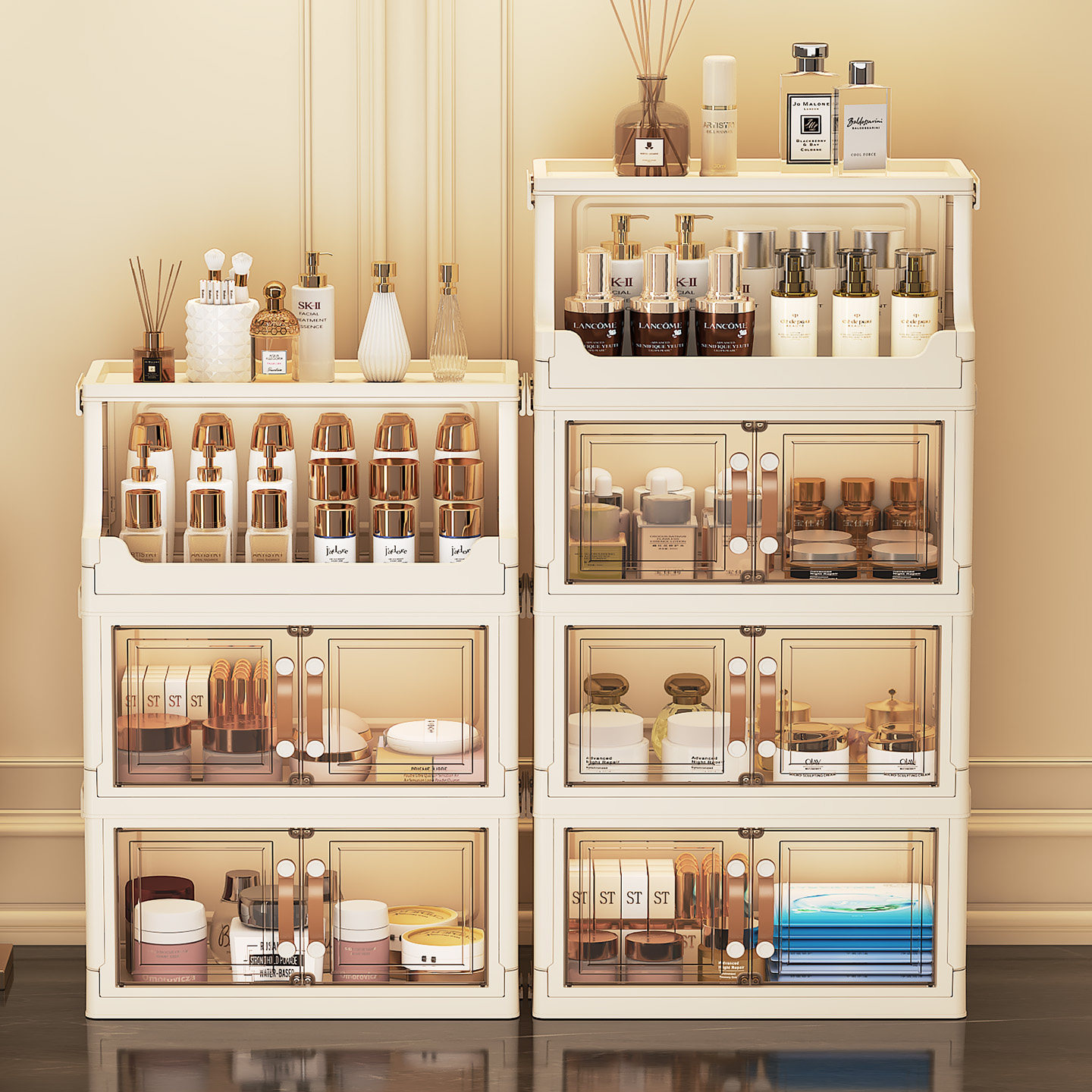 Luxury Skincare Display - Multi Layer Desktop Skincare Storage Box