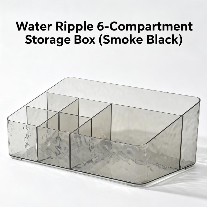 Luxury Skincare Display - Desktop Cosmetic Storage Box 6 Grids
