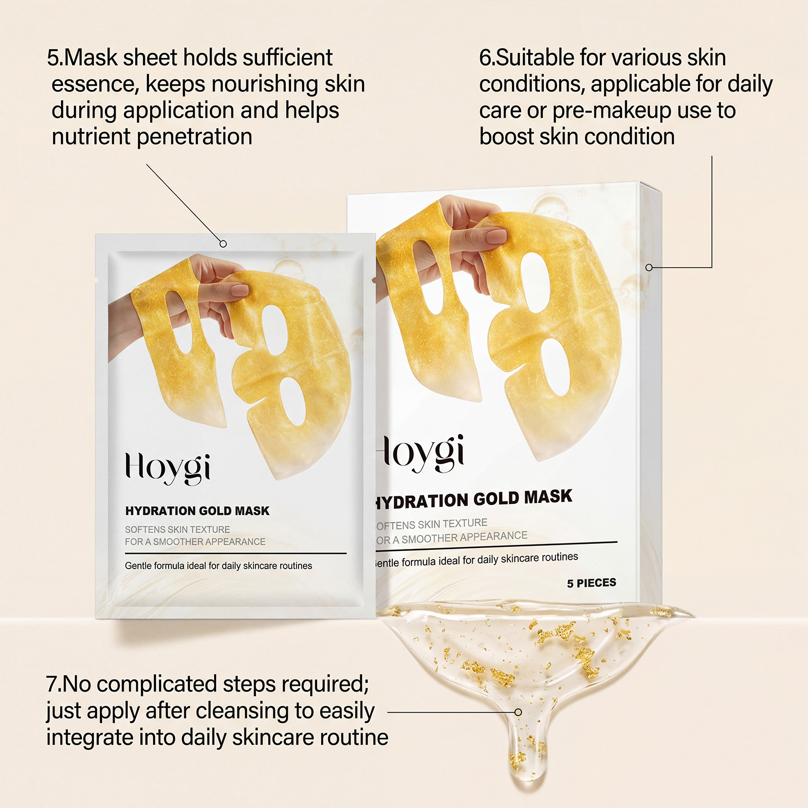 24K Gold Face Mask Niacinamide - Luxury Gold Skincare review and price