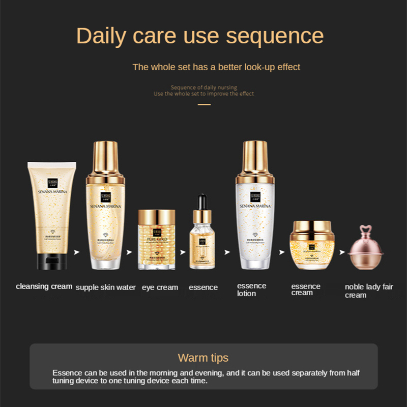 Women 24K Gold Skin Care Set 9 - Luxury Gold Skincare review and price