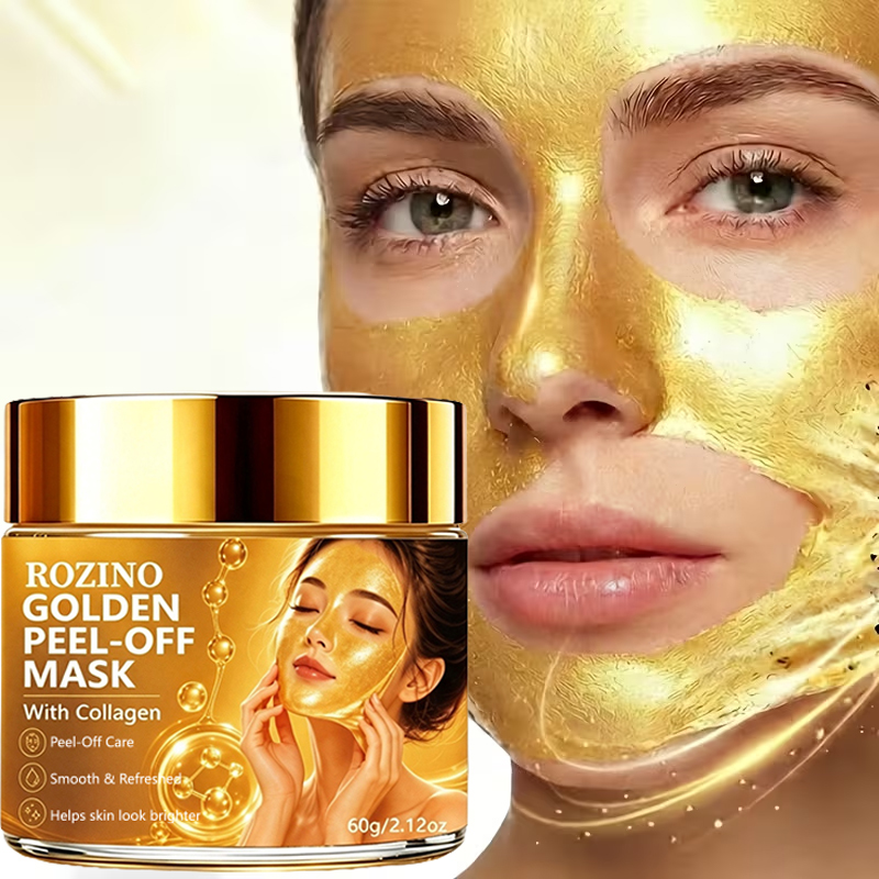 Rozino 24K Gold Peel-Off Mask  - Luxury Gold Skincare review and price