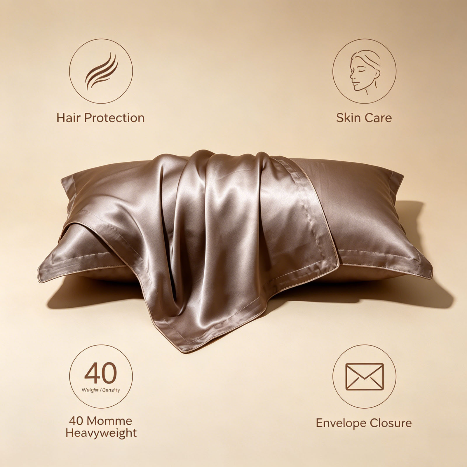2 Pcs Silk Pillowcase Queen Si - Luxury Skincare For Men review and price