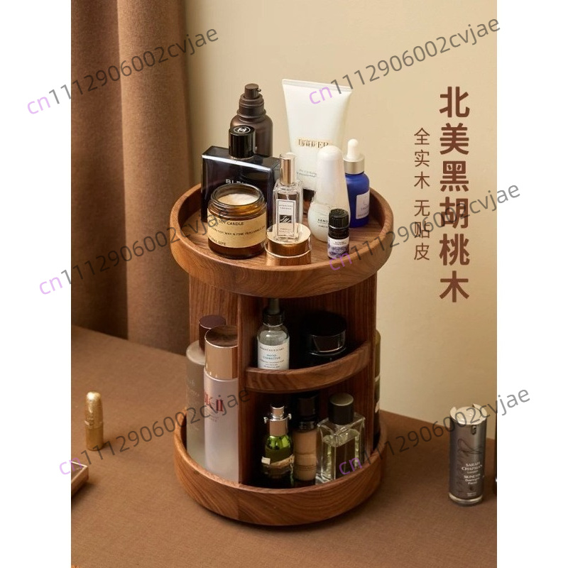 Solid wood rotating cosmetics  - Luxury Skin Care review and price