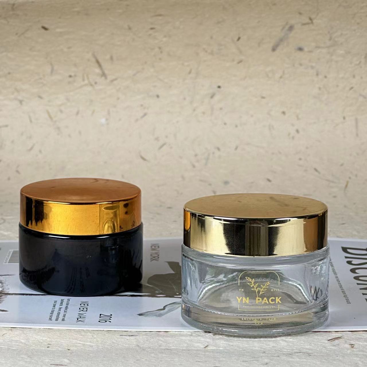 luxury glass jar Wholesa frost - Luxury Gold Skincare review and price