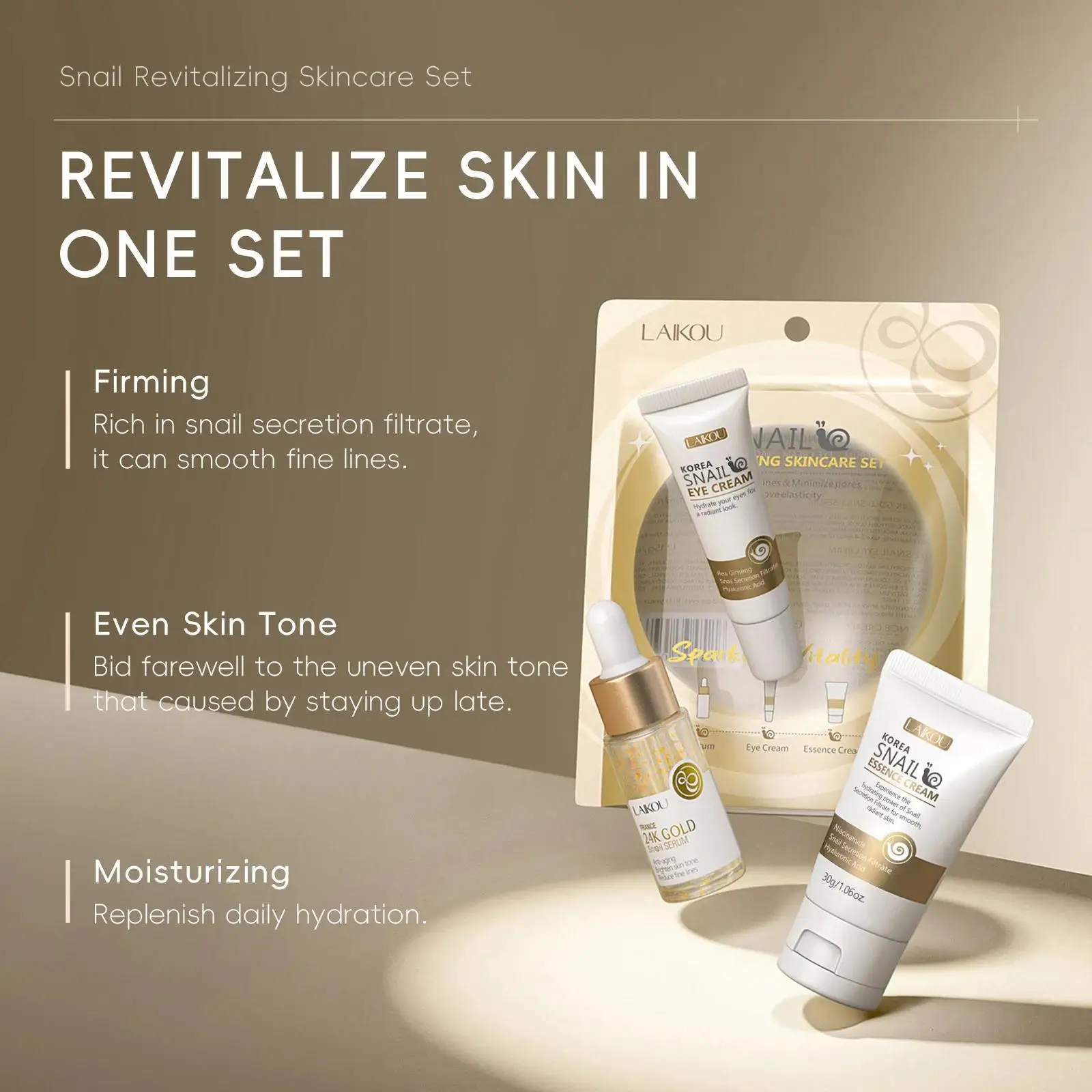 24K Gold Snail Repair Serum Ey - Luxury Gold Skincare review and price