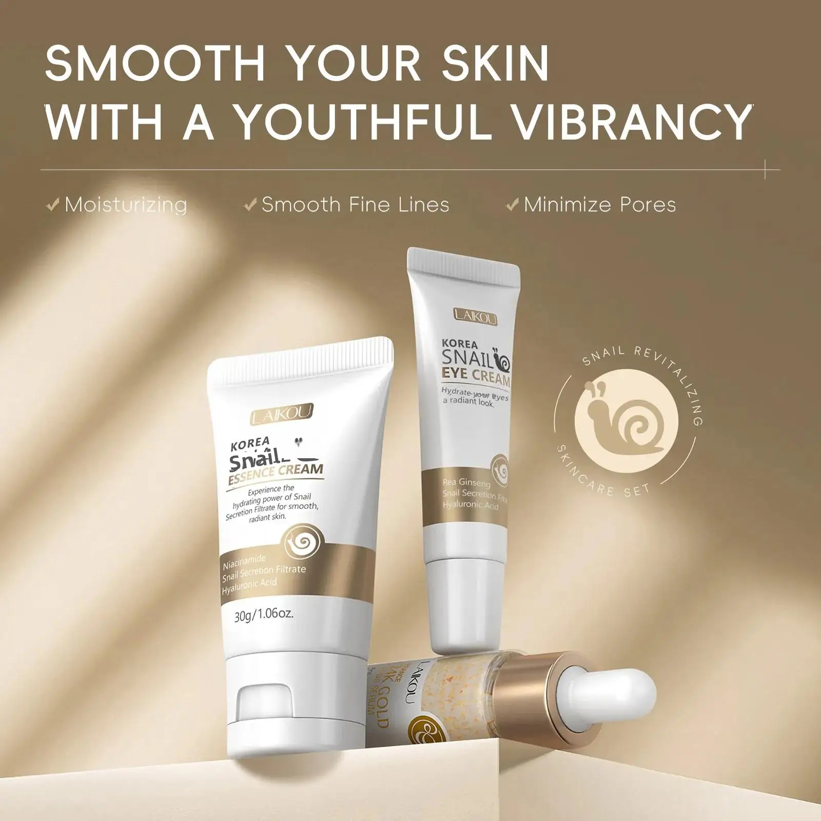 24K Gold Snail Repair Serum Ey - Luxury Gold Skincare review and price