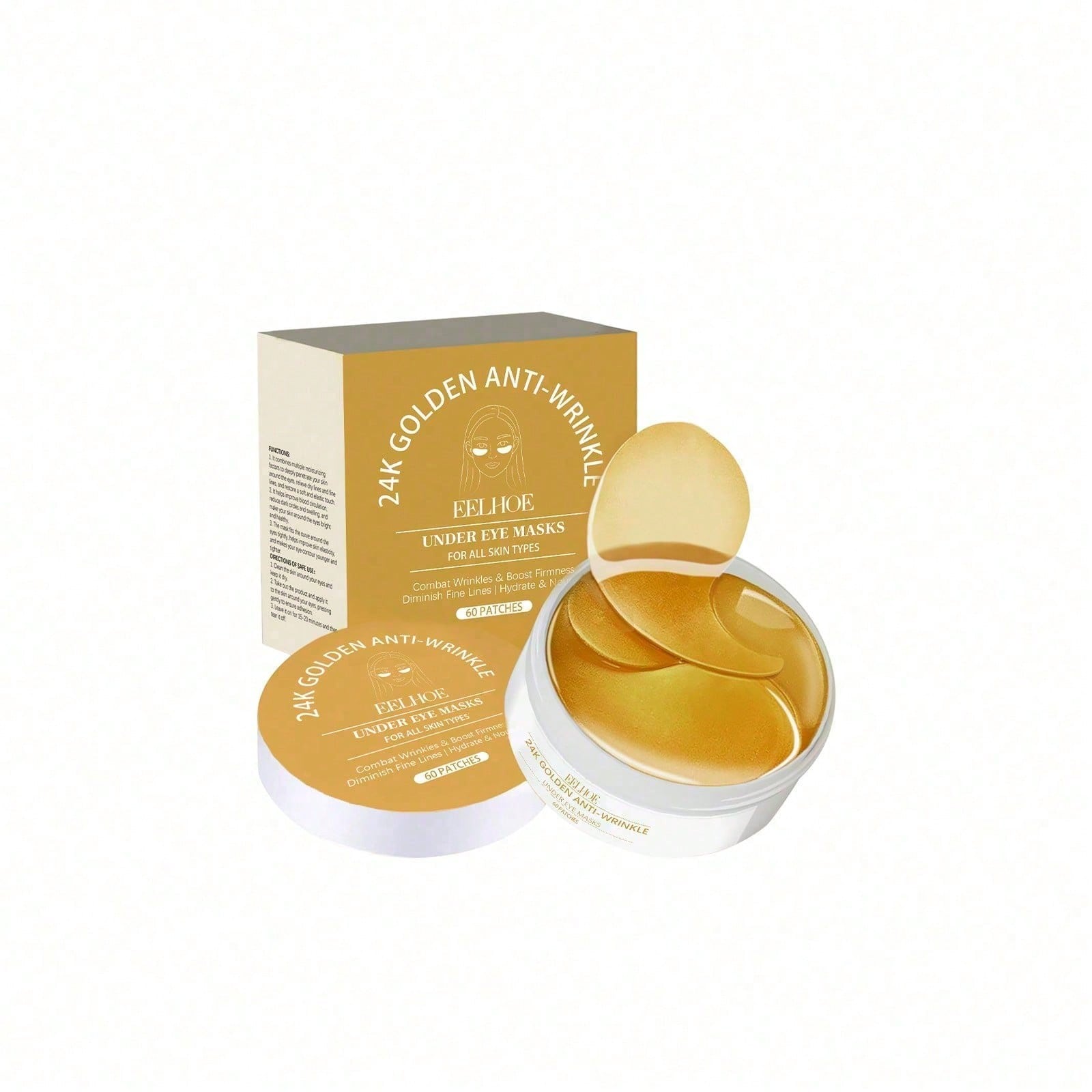 24K Gold Eye Mask, 60 Count Lu - Luxury Gold Skincare review and price