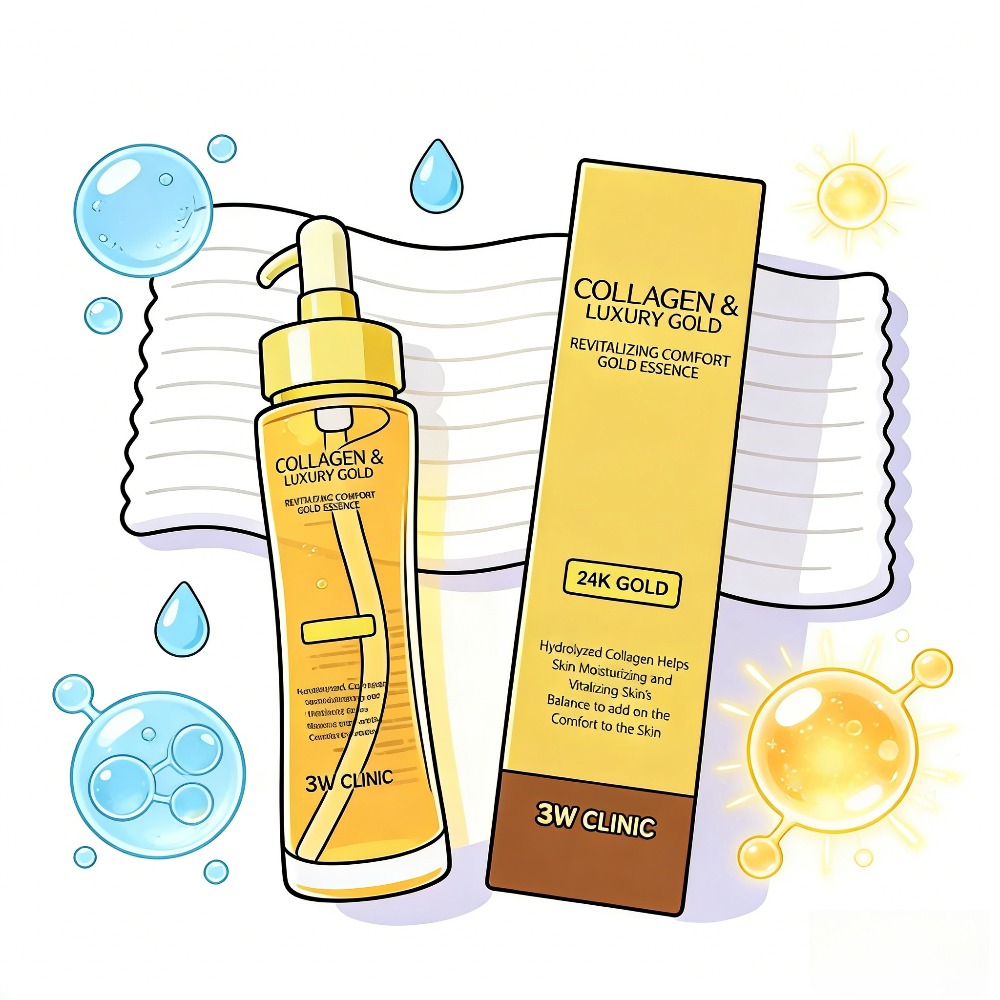 3WCLINIC Collagen & Luxury Gol - Luxury Gold Skincare review and price